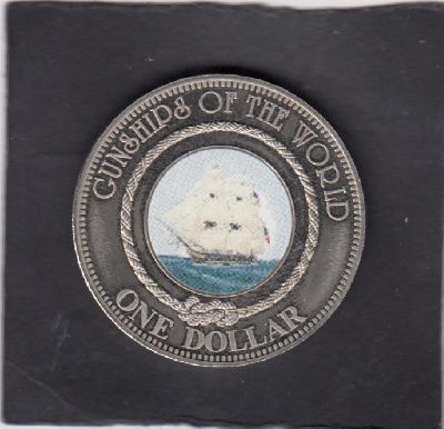 Beschrijving: 1 Dollar GUNSHIPS OF THE WORLD coloured